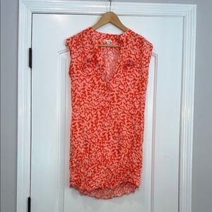 ⚫️ GAP PINK & RED SWING SHIRT DRESS SIZE MEDIUM